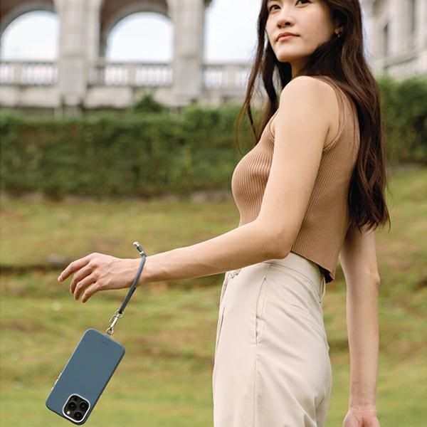 Produktbild Uniq Coehl Laurel Handstrap uniwersalny sznurek do telefonu na rękę czarny/black