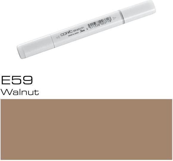 Image du produit Copic Sketch type E - 59 (E59 - Noix, 1 x)