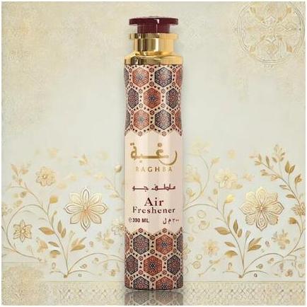Image du produit Lattafa Perfumes Lattafa Raghba Room Spray 300ml Oriental Fresh Fragrance (Eau de parfum, 300 ml)