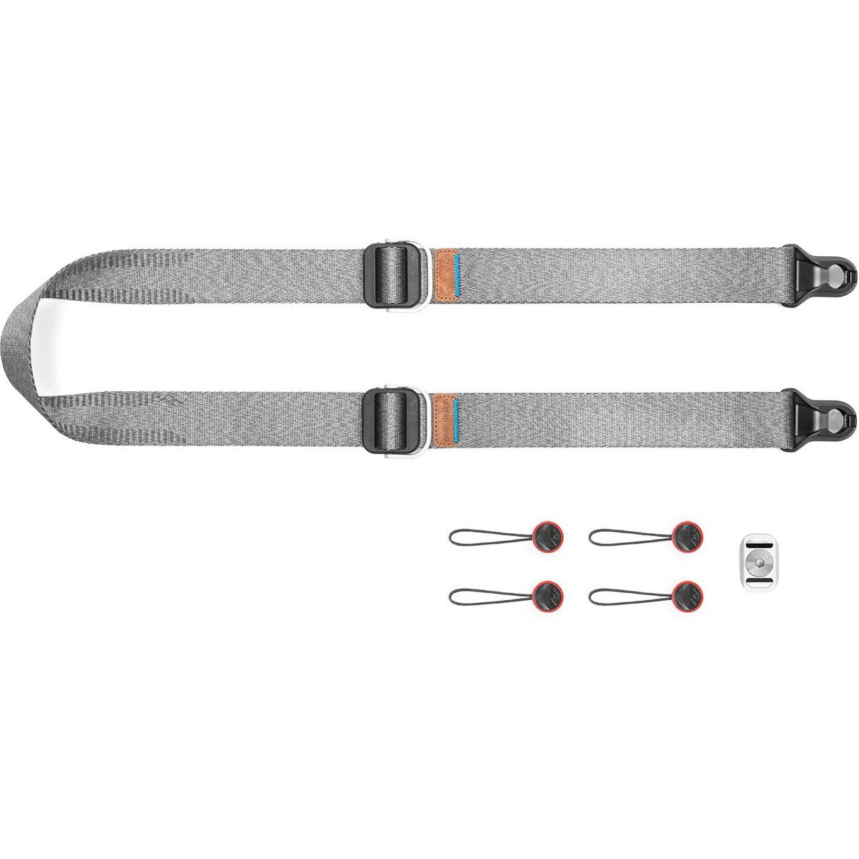 Peak Design Slide Lite (Schultergurt, Nackengurt, Handschlaufe), Kameragurt, Grau