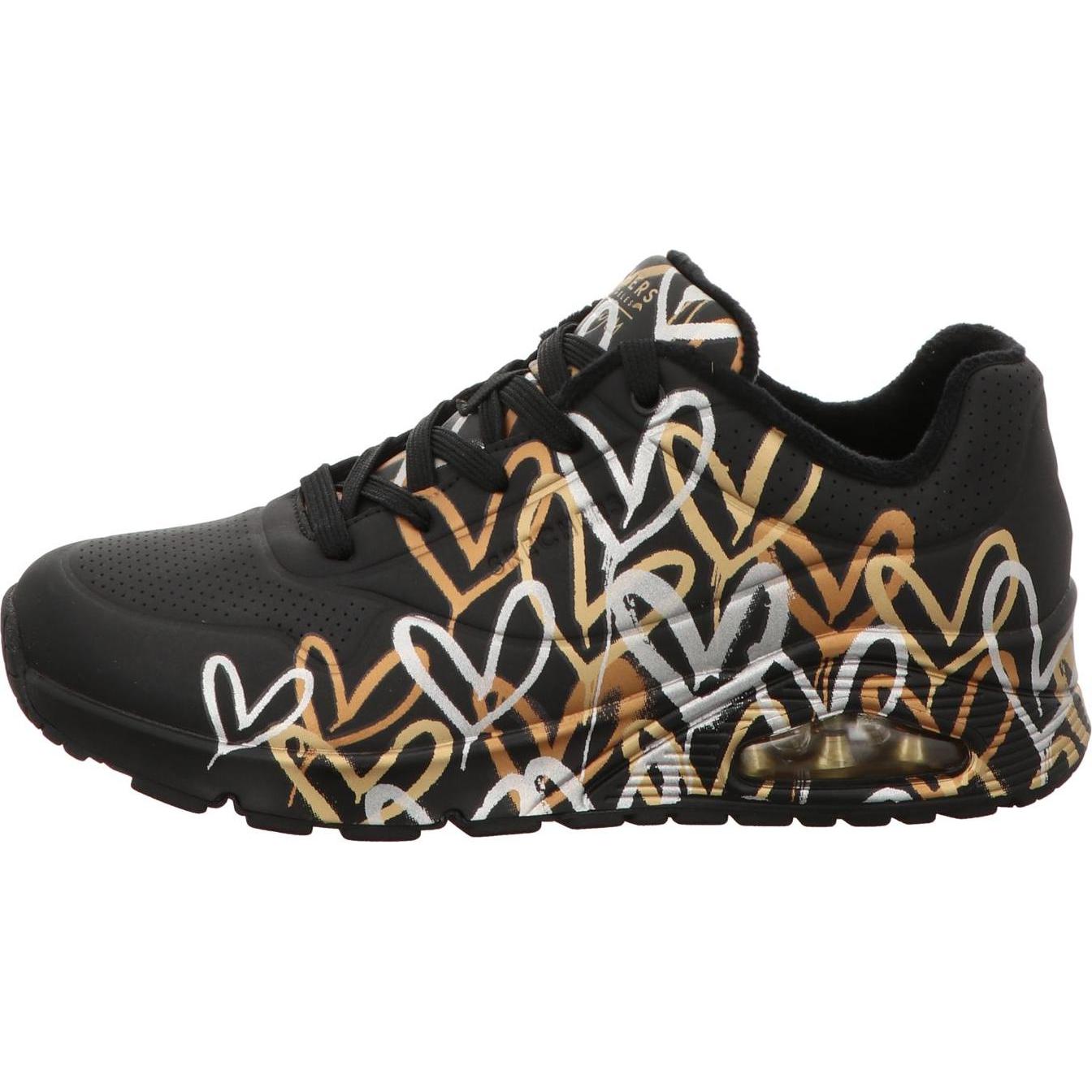 Skechers, Damen, Sneaker, X JGoldcown Uno Damen Sneaker, Schwarz, (40)