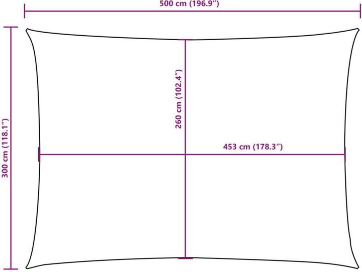 Produktbild vidaXL Sonnensegel (300 x 500 cm)