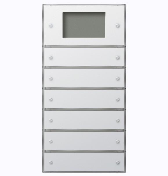 Actual product image Gira Push-button 3 Plus 6gang 2046112 KNX (2+4) surface switch pure white