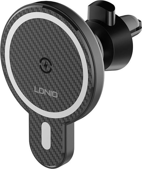 Ldnio Car Mount,MA20 with inductive charger and metal ring (Black)