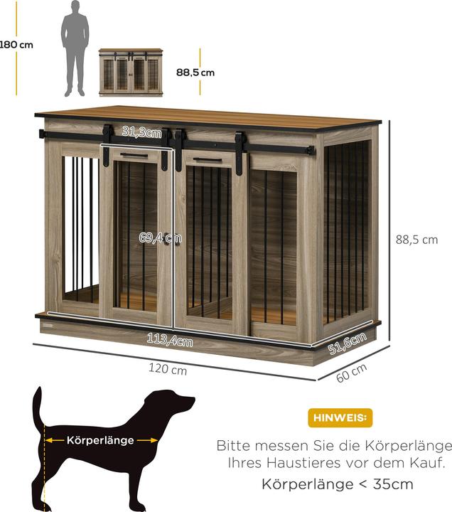 Produktbild PawHut Hundekäfig
