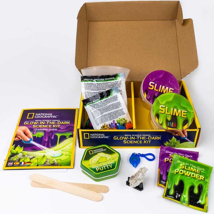 Actual product image Bandai National Geographic Glow-In-The-Dark Mega Science Kit
