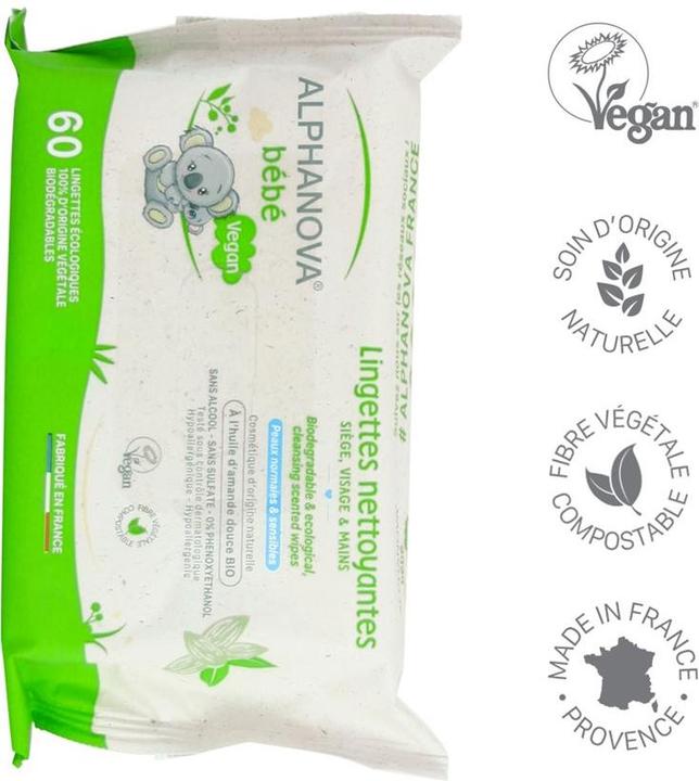 Immagine prodotto Alphanova Bébé Pflegetücher (60 Pezzo/i)