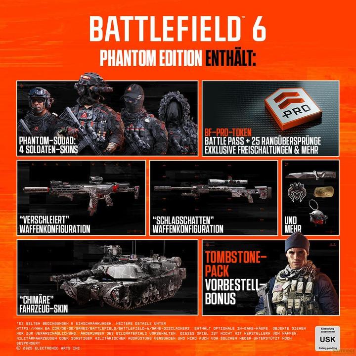 Immagine prodotto EA Games Battlefield 6 (Phantom Edition) (PS5, DE, FR, IT)