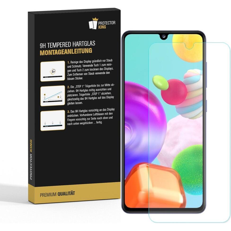 Thumbnail - Protectorking 3x echtes Tempered 9H Panzerhartglas 3D KLAR (3 Stück, Samsung Galaxy A41), Smartphone Schutzfolie