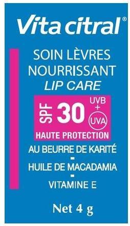 Image du produit Vita Citral Baume à lèvres SPF30 (Baume à lèvres, 4 ml)