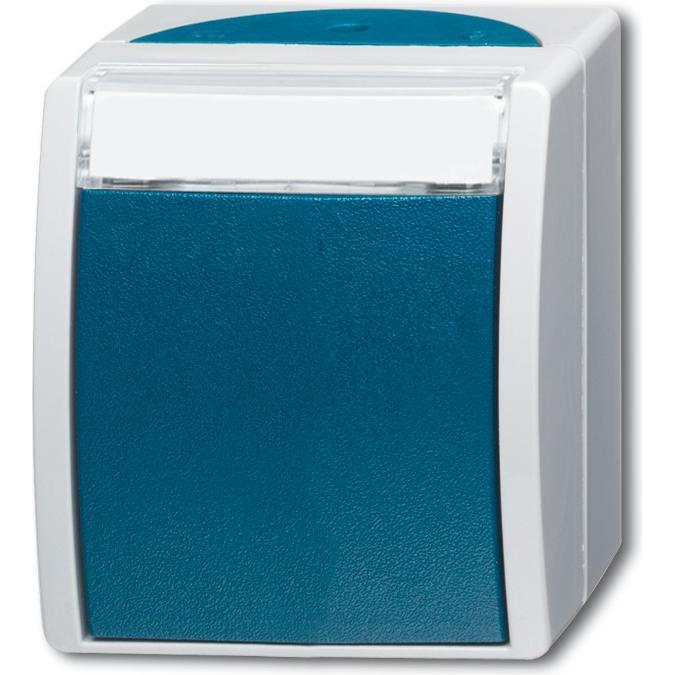 Busch-Jaeger Wechselschalter, Taster + Schalter, Blau