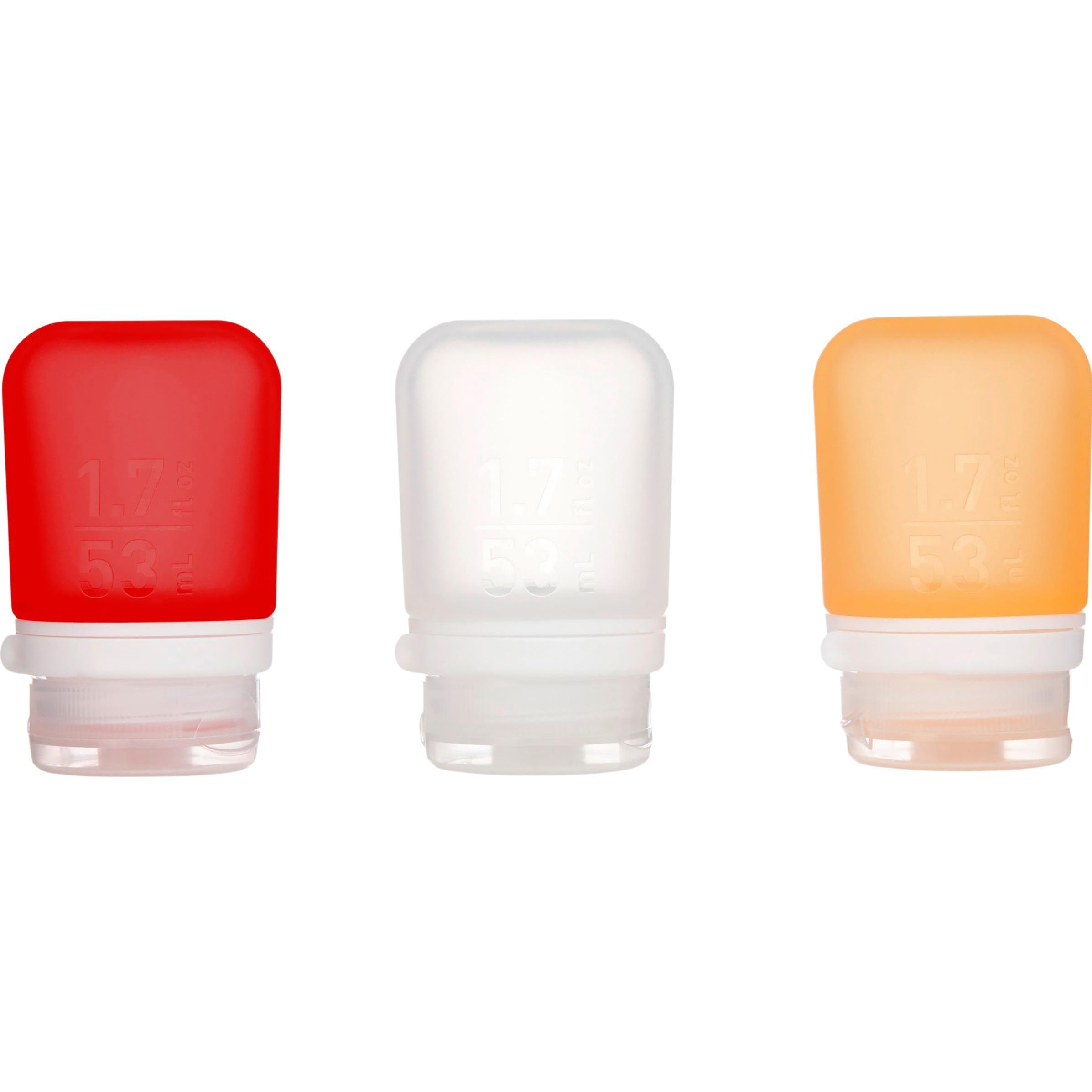 Thumbnail - humangear, Reisezubehör, 071002 GoToob+ 3er Pack transp./rot/orange, Transparent, (Flüssigkeitsbeutel)