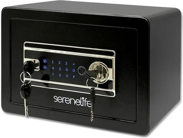 Image du produit SereneLife Coffre-fort Numérique Domestique Ignifuge et Étanche avec Accès Empreinte Digitale (18 l)