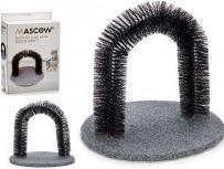 Actual product image Mascow round gray cat scratching post (41 cm, gris)