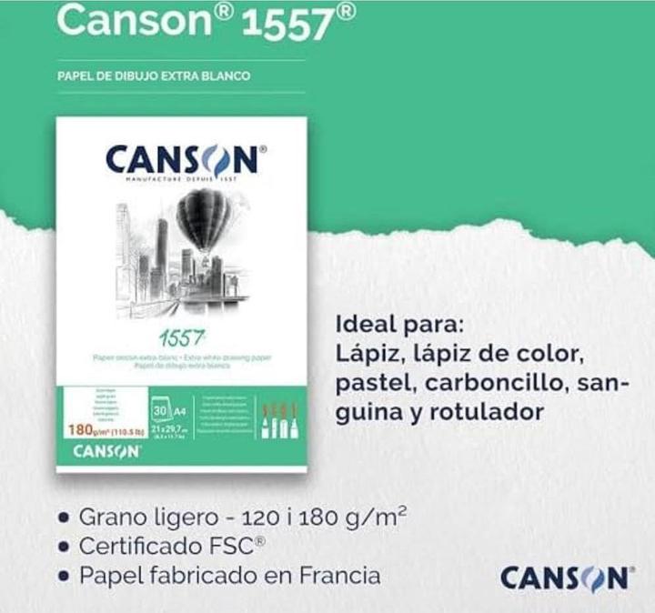 Actual product image Canson Sketch paper (A4, Plain, Soft cover)
