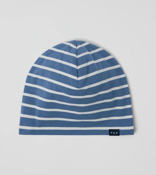 Image du produit PO.P Gestreifte Bio-Baumwoll-Mütze