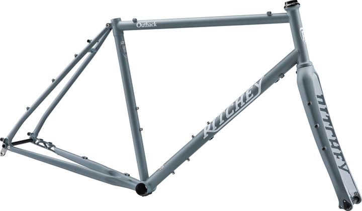Ritchey Kit telaio Outback V3 Disc Gravel, 650B/700C, Di2, L, grigio granito/bianco neve