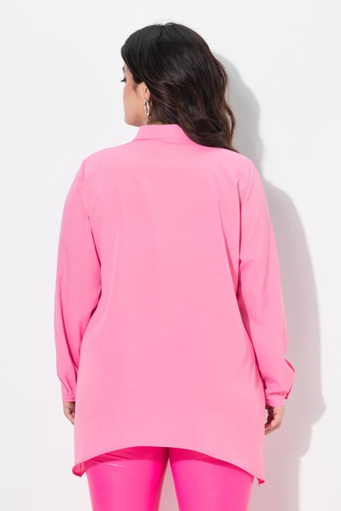Actual product image Angel of Style Bluse, A-Linie, Metallic-Schriftzug, Zipfelsaum (44)