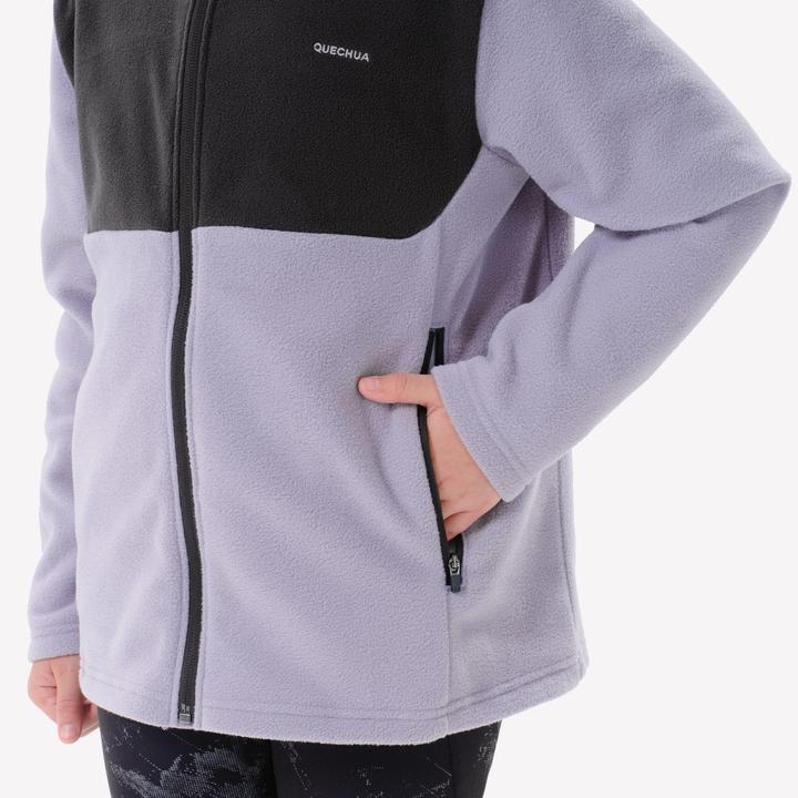 Actual product image Quechua Kids fleece jacket size 122-170 Hiking - MH500 Zip TW (6, 7, 8)