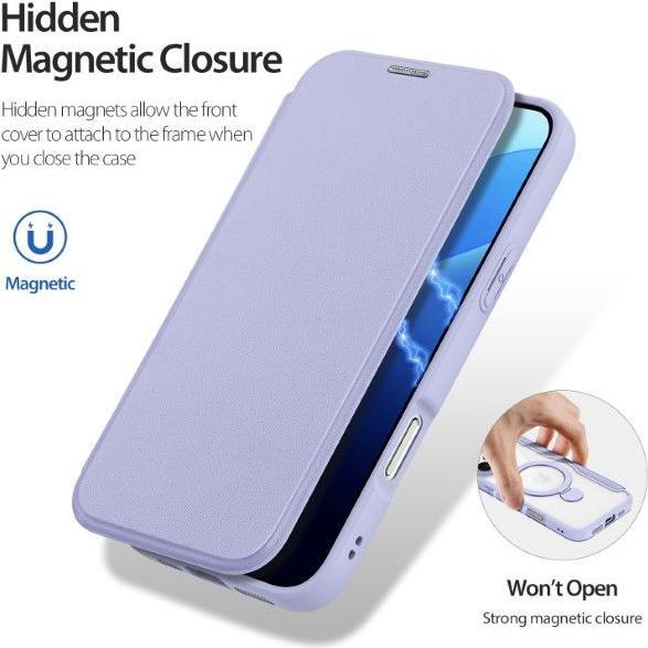 Actual product image Dux Ducis Skin X Pro 360° Ring Stand Series leather case (Apple iPhone 16 Pro Max)