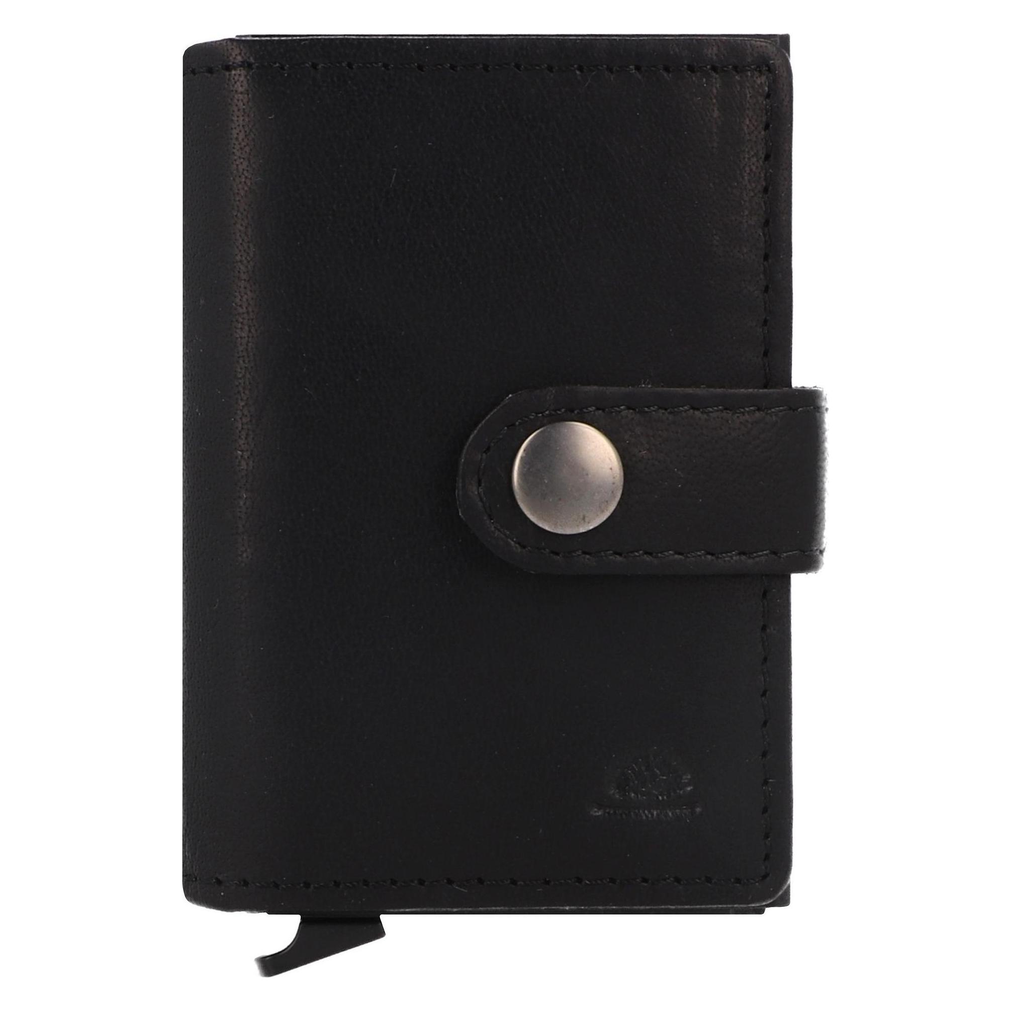 Greenburry, Herren, Portemonnaie, Vintage Geldbörse Rfid Schutz Leder 10 Cm, Schwarz