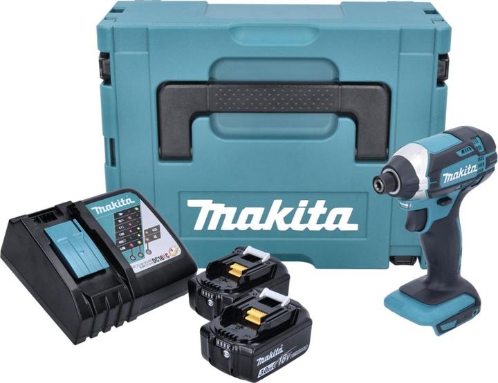 Productafbeelding Makita DTD 152 RFJ Accu-slagmoersleutel 1/4" 18V 165Nm + 2x batterijen 3,0Ah + lader in Makpac