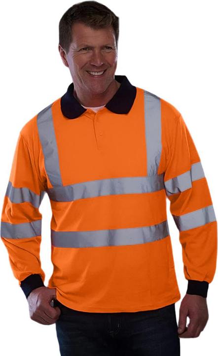 Produktbild Yoko HiVis Polo Shirt langarm (2 StückPackung) (6XL)