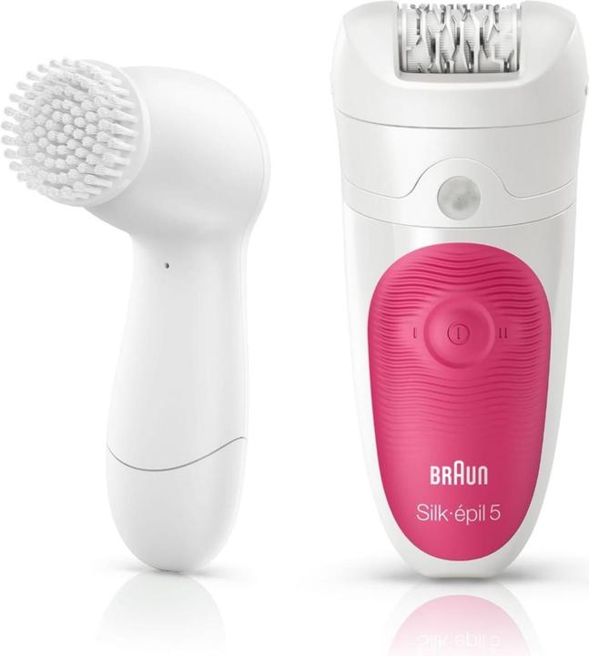 Actual product image Braun Silkepil BibiEdition Epilator with facial cleansing brush whitepink