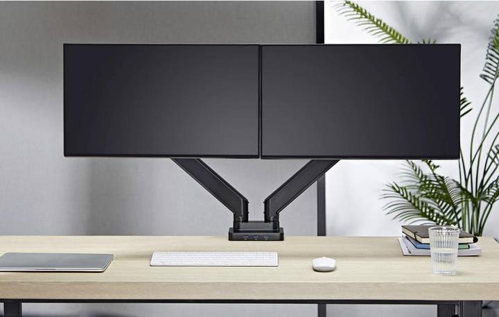 Image du produit SpeaKa Professional SP-MM-830 Support de bureau pour écran double 43,2 cm (17' ) - 88,9 cm (35' ) Intégré (Tables, 35", 15 kg)