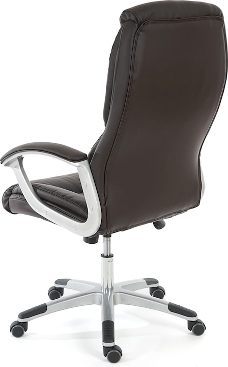 Actual product image Swisshandel24 Professional office chair XXL, executive swivel chair, 150kg loadable imitation leather - brown