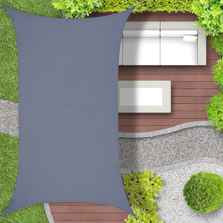 Immagine prodotto Relaxdays vela-parasole (400 x 300 x 0,1 cm)