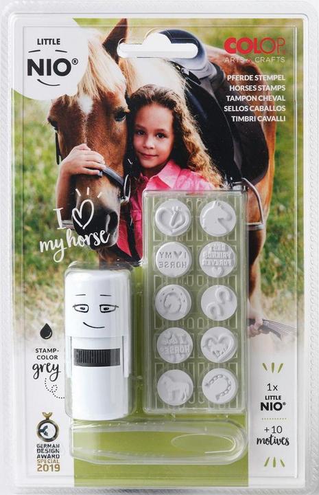 Image du produit Colop Timbre Petit NIO set de chevaux 10 pièces