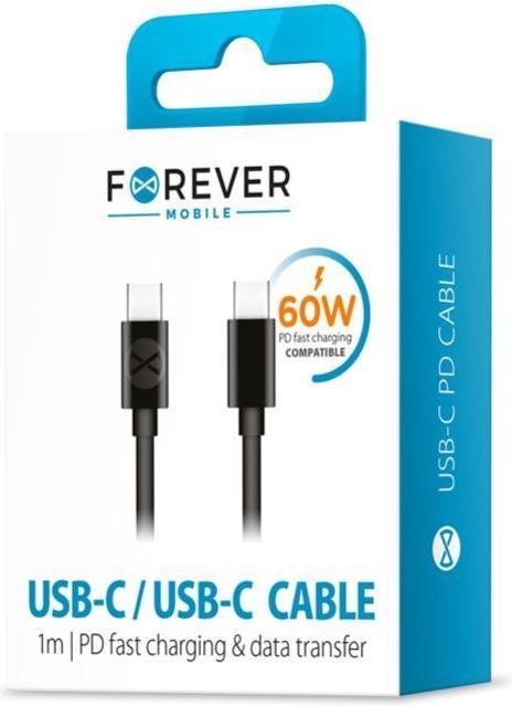 Image du produit Forever USB-C – USB-C (1 m, 60 W)