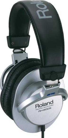 Actual product image Roland RH-200S Silver headphones with wall bracket (NC, Cable)