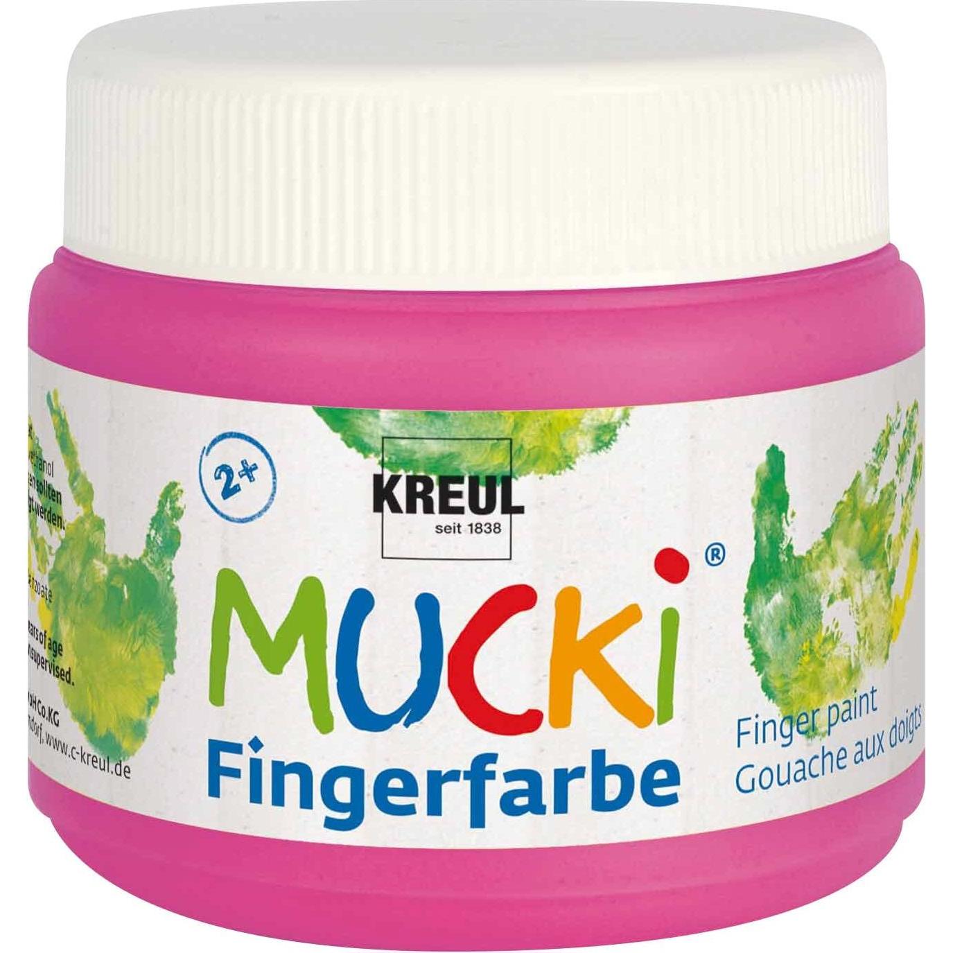 Mucki Fingerfarbe (Neonpink, 150 ml) (23127)