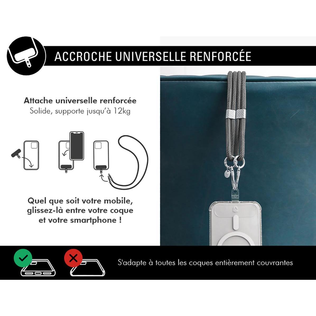 Thumbnail - Force Case Phone Strap Cord, Handykette, Grau