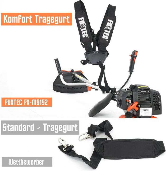 Actual product image Fuxtec FX-MS152 Petrol Mains Scythe Multitool 2in1 (Trim line, Plastic knives)