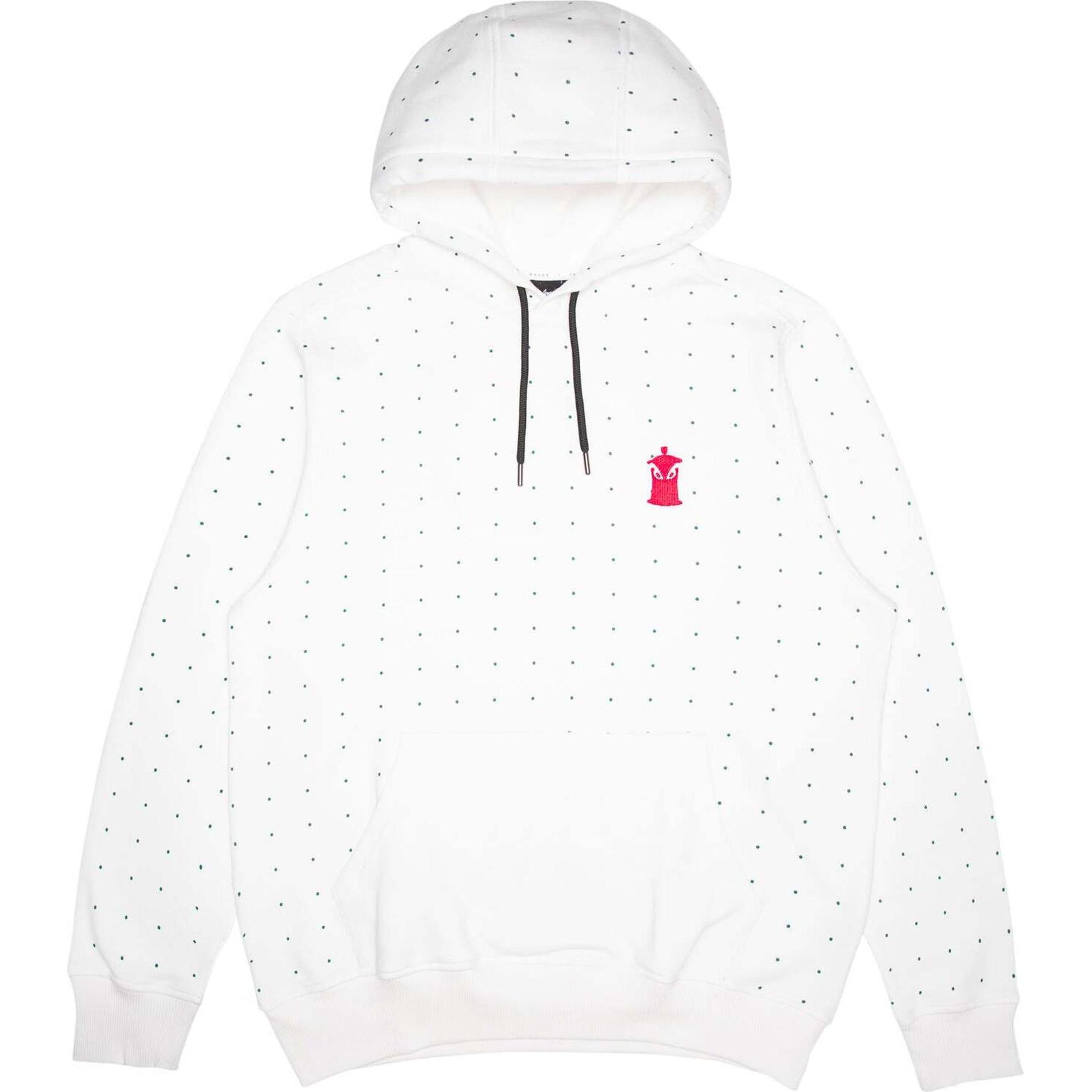 Wrung, Herren, Pullover, kapuzenpullover dot two, Weiss, (S)