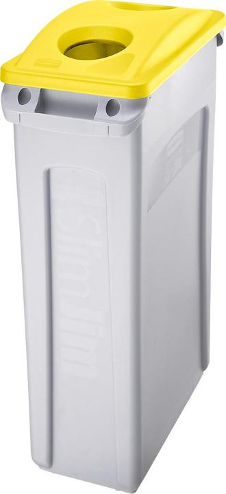 Actual product image Rubbermaid Lid for Slim Jim® waste bin, various symbols for waste identification