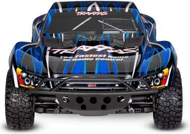 Immagine prodotto Traxxas Slash 4x4 VXL Clipless blu 1/10 Short-Course RTR Brushless, HD, senza batteria e caricatore (RTR pronto all'uso)