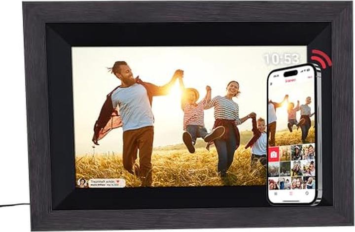 Produktbild Rollei Smart Frame WiFi 105 Wooden Bl (10.10", 1920 x 1200 Pixel)