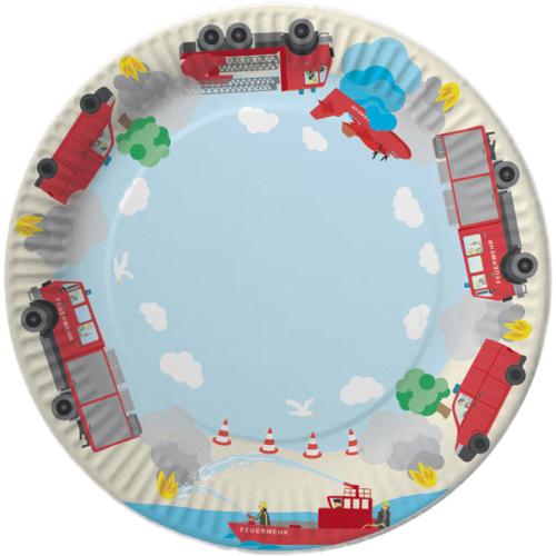 Image du produit DH-Konzept Set de décoration de fête Pompiers pour 6 enfants 51 pièces
