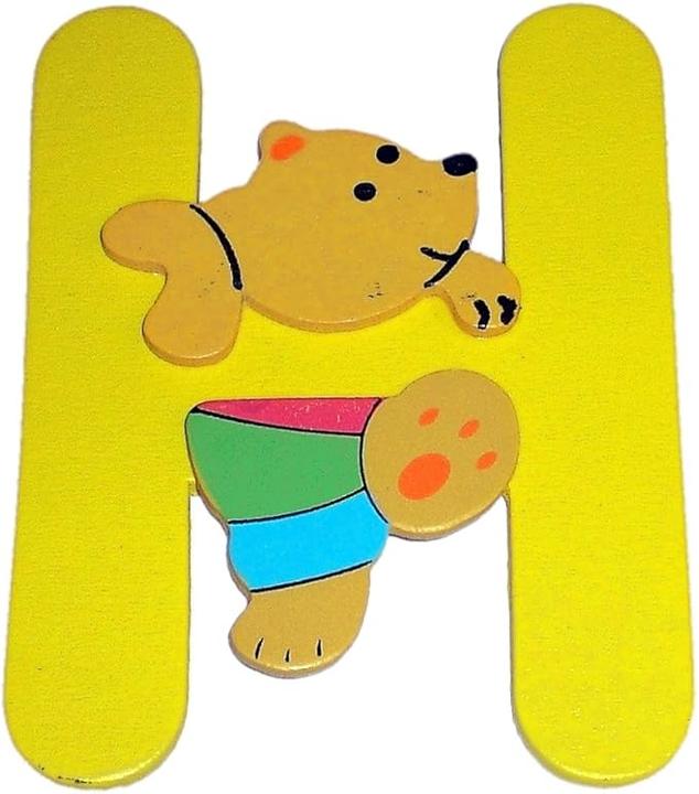 Actual product image Bieco Letter bear H 8cm wood