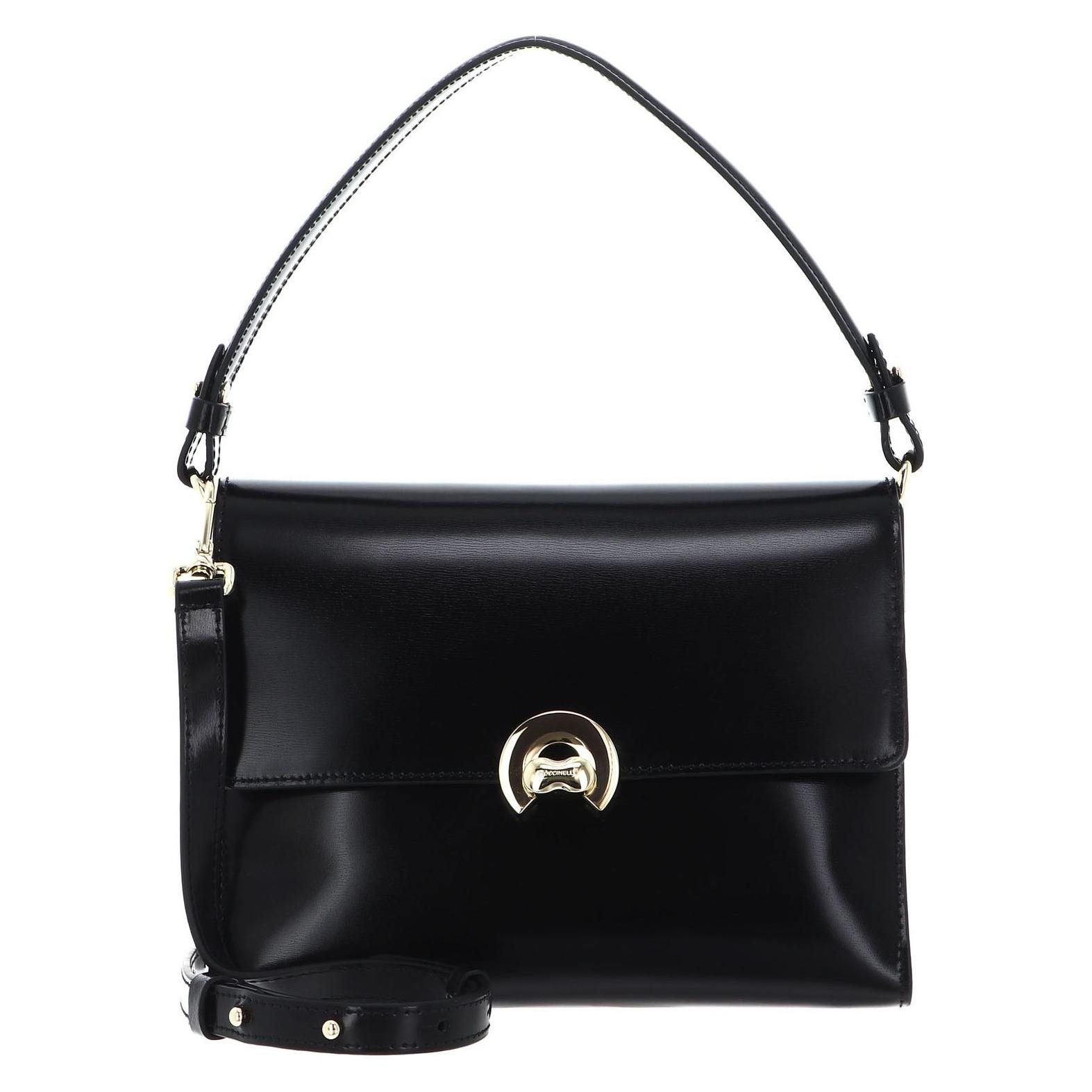 Coccinelle, Handtasche, Binxie Handbag Shiny Calf Leather, Schwarz