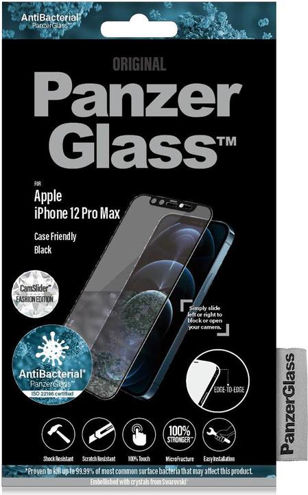 Produktbild PanzerGlass Case Friendly Swarovski (1 Stück, Apple iPhone 12 Pro Max)