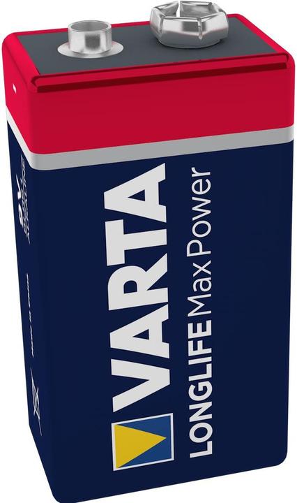 Produktbild Varta Longlife Max Power (1 Stk., 9V Block, 580 mAh)