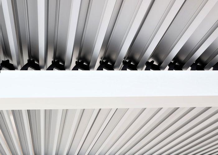 Produktbild Mendler Alu Pergola HWC-L41, stabiles 8cm-Metall-Gestell 3x3,7m, weiss (360 cm, 360 cm)