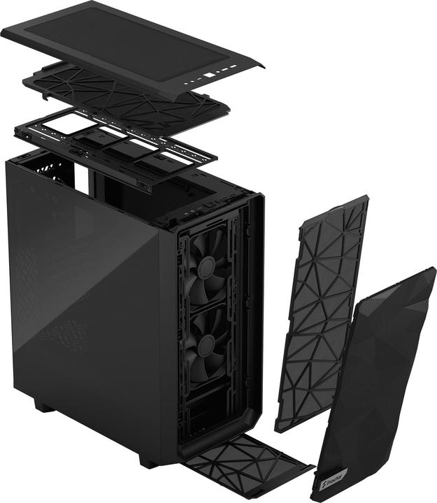 Produktbild Fractal Meshify 2 Compact Black TG Dark (ATX, mATX, Mini-ITX)