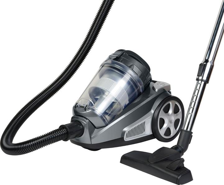 Homeline Zyklon-Bodenstaubsauger: 850W, beutellos, anthrazit-silber