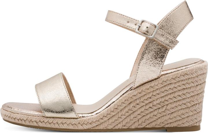 Produktbild Tamaris Espadrilles mit Absatz Gold Textil (40)
